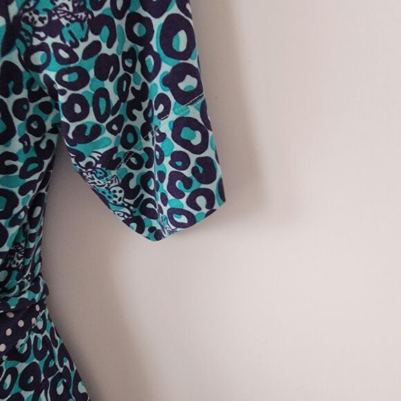 Lilly Pulitzer Women's Adalie Leopard Print Wrap Dress size S Short Sleeve - Picture 7 of 10